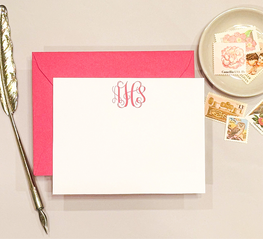 Vine Monogram - Personalized Stationery